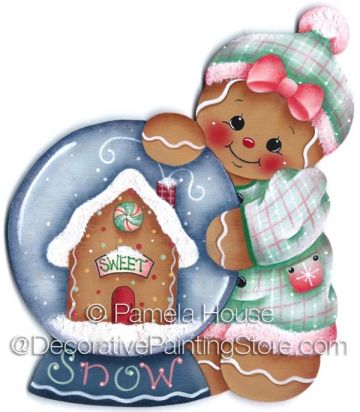 Gingers Snowglobe Ornament-Magnet by Pamela House - PDF DOWNLOAD